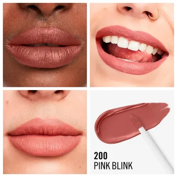 RIMMEL LONDON LASTING MEGA MATTE liquid lip color #200-pink blink
