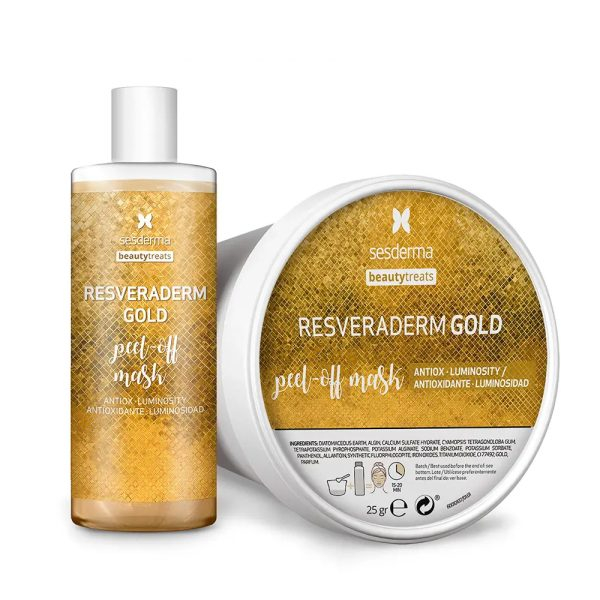 SESDERMA BEAUTY TREATS RESVERADERM GOLD mask peel off 25 gr + 75 ml