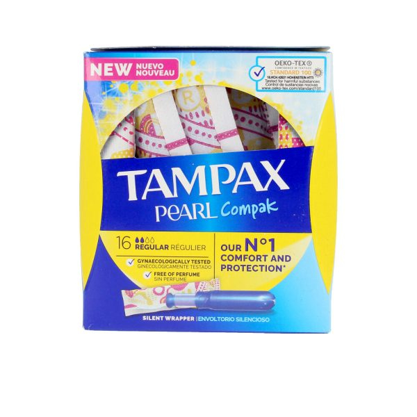 TAMPAX TAMPAX PEARL COMPAK tamp?n regular 16 u