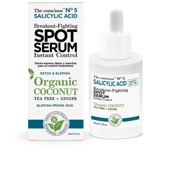 THE CONSCIOUS SALICYLIC ACID breakout-fighting spot serum organic coconut 30 ml