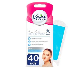 VEET PURE Vahanauhat herkän ihon kasvohoitoon 40 u