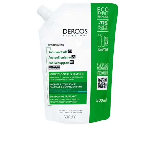 VICHY DERCOS anti-dandruff shampoo for normal to oily hair ecorefill 500 ml
