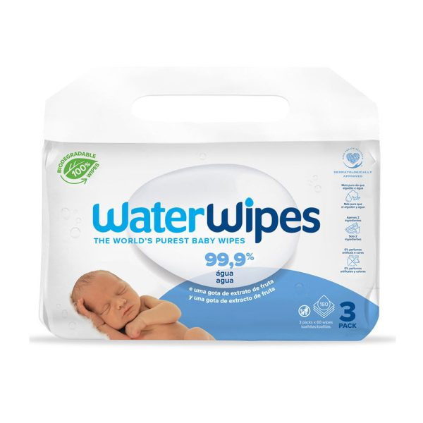 WATERWIPES WATERWIPES baby wipes with 99.9% organic water 180 u