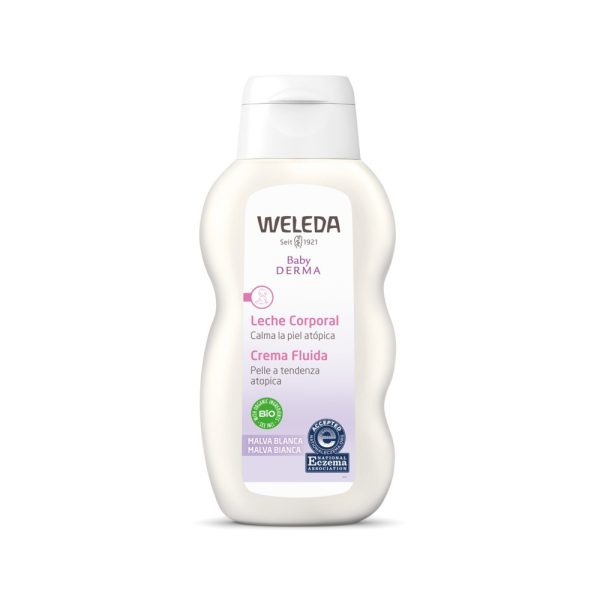 WELEDA BABY DERMA milk body de malva blanca 200 ml