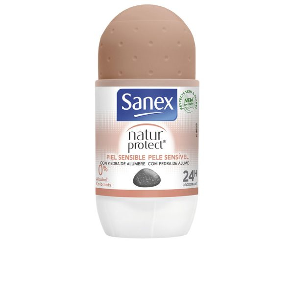 SANEX NATUR PROTECT 0% piedra alumbre deo roll-on sensible 50 ml