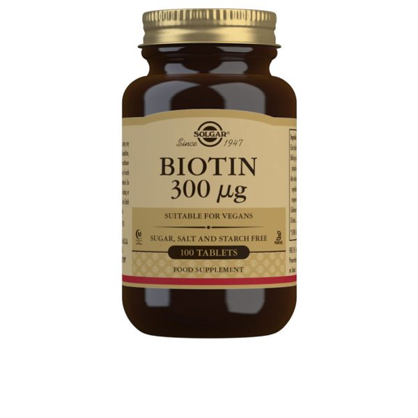 SOLGAR BIOTINA 300 g 100 tablettia