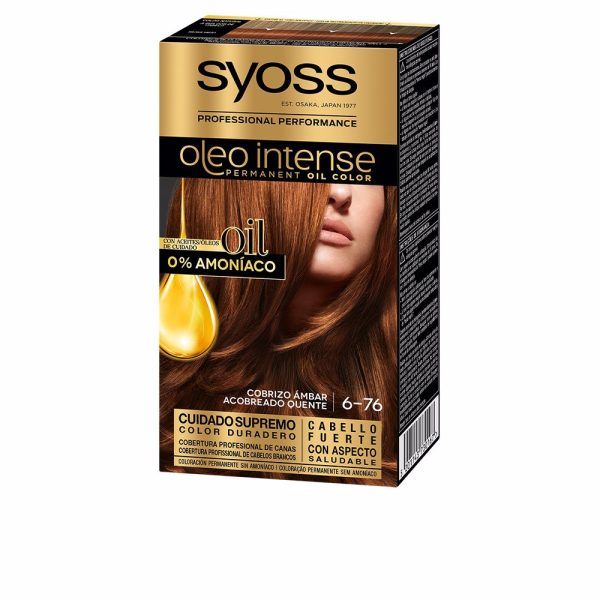 SYOSS OLEO INTENSE ammonia-free hair color #6.76-amber copper 5 pz