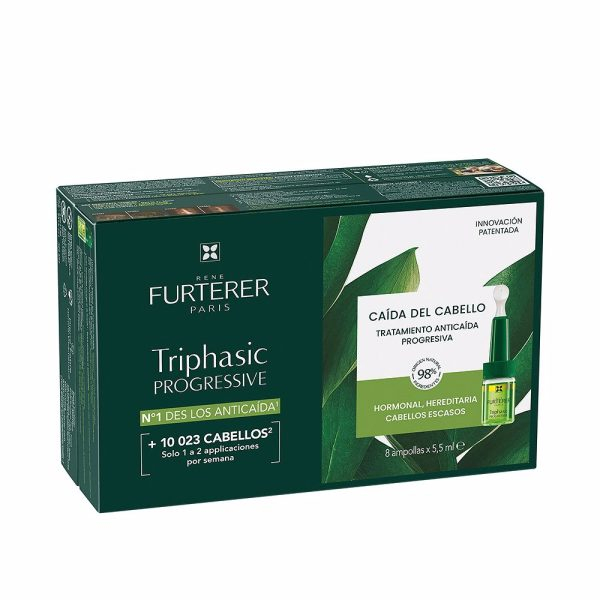 RENE FURTERER TRIPHASIC PROGRESSIVE ritual anti cada 8 x 5,5 ml