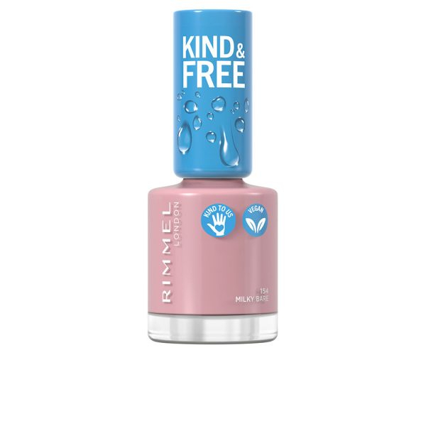 RIMMEL LONDON KIND & FREE nail polish #154-milky bare