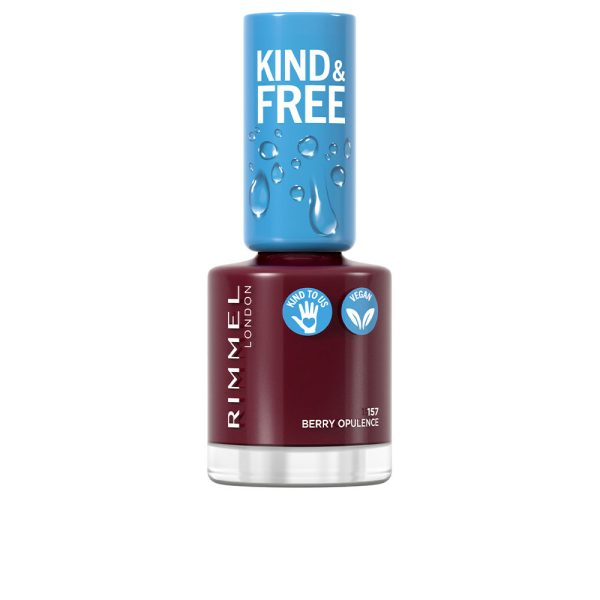 RIMMEL LONDON KIND & FREE nail polish #157-berry opulence