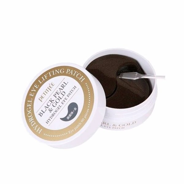 PETITFÉE BLACK PEARL & GOLD hydrogel eye patch 60 u