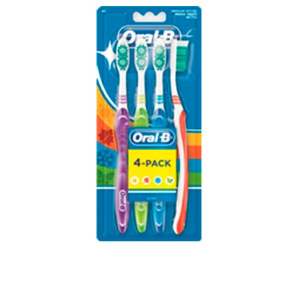 ORAL-B SHINY CLEAN brush dental #medium 4 u