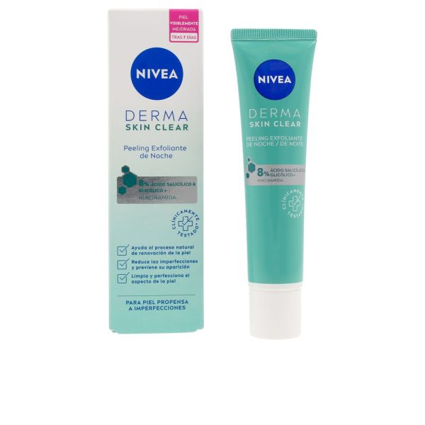 NIVEA DERMA SKIN CLEAR peeling exfoliant visage nuit 40 ml