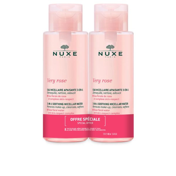 NUXE VERY ROSE EAU MICELLAIRE APAISANTE 3 EN 1 set 2 pcs