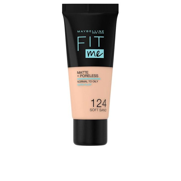 MAYBELLINE FIT ME MATTE+PORELESS foundation #124-soft sand