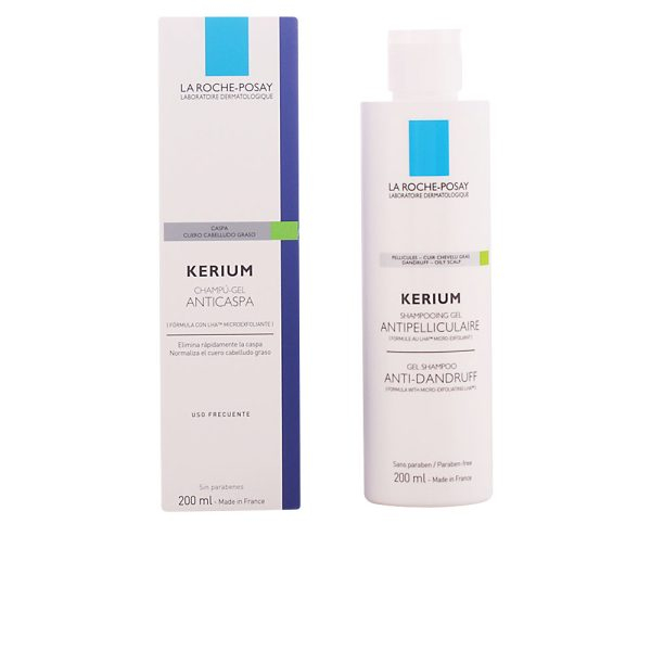 LA ROCHE POSAY KERIUM shampooing gel antipelliculaire micro-exfoliant 200ml