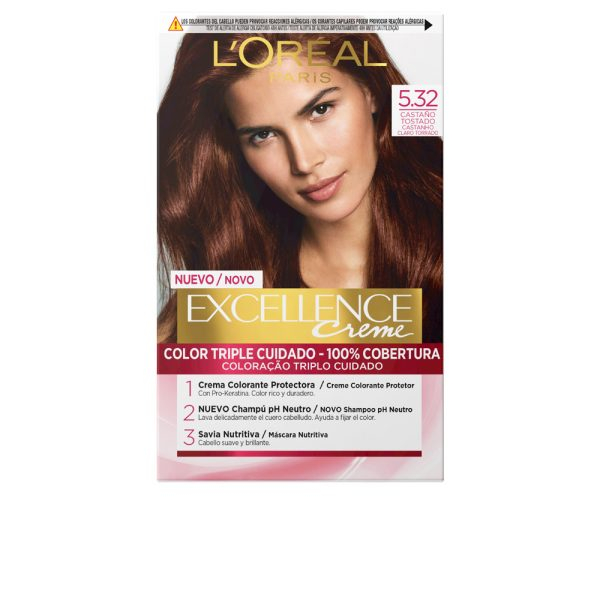 L'ORÉAL PARIS EXCELLENCE cream dye #5.32-castao tostado 192 ml