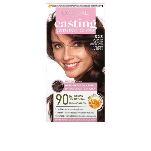 L'ORÉAL PARIS CASTING NATURAL GLOSS #323-dark brown chocolate 180 ml