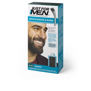 JUST FOR MEN COLORANTE en gel moustache, barbe et patilles #moreno 15 ml