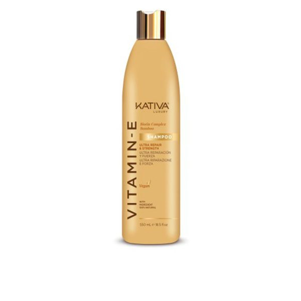 KATIVA VITAMIN E biotin & bamboo shampoo 550 ml