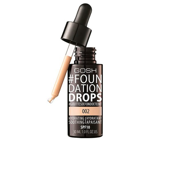 GOSH #FOUNDATION DROPS hydrating SPF10 #002-ivory