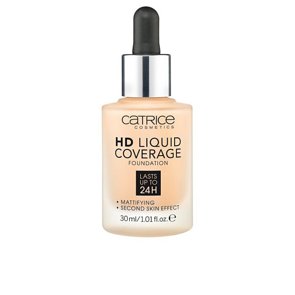 CATRICE HD LIQUID COVERAGE FOUNDATION lasts up to 24h #030-sand beige 30 ml