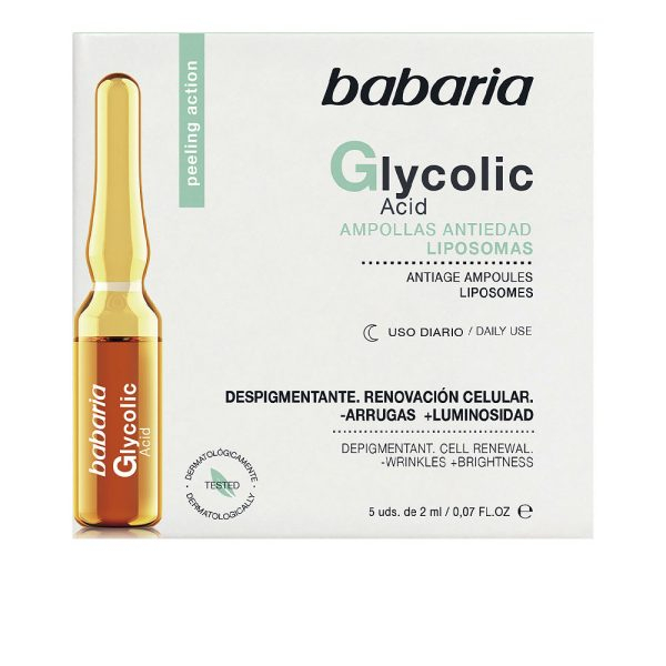 BABARIA ÁCIDO GLICÓLICO renovador celular ampollas 5 x 2 ml