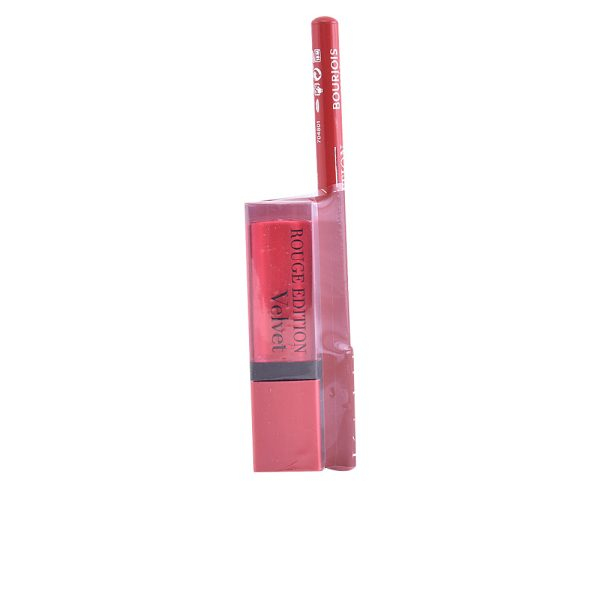 BOURJOIS ROUGE EDITION VELVET lipstick #13+contour lipliner #6