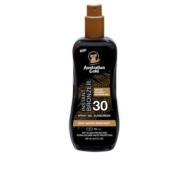 AUSTRALIAN GOLD SUNSCREEN SPF30 spray gel with instant bronzer 100 ml