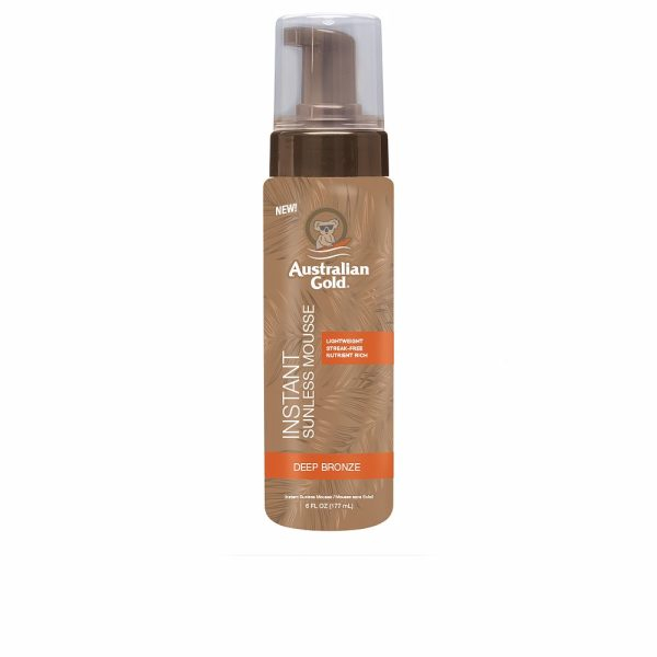 AUSTRALIAN GOLD SUNLESS INSTANT deep bronze color mousse 177 ml