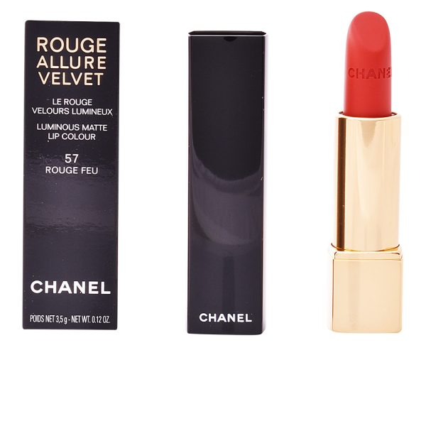 CHANEL ROUGE ALLURE VELVET #57-rouge feu