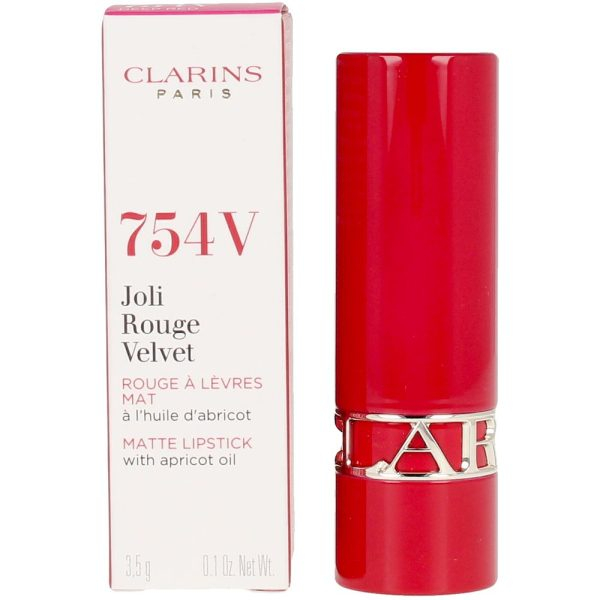 CLARINS JOLI ROUGE VELVET #754V-deep red 3.5 gr