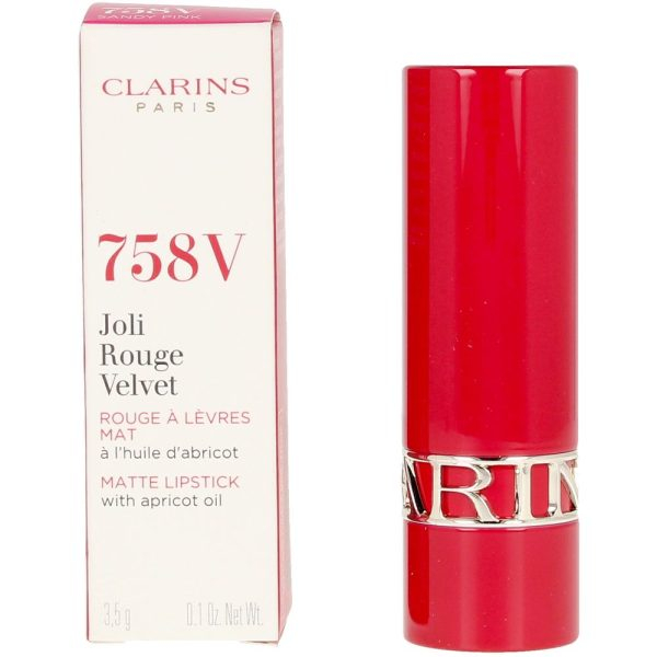 CLARINS JOLI ROUGE VELVET #758V-sandy pink 3.5 gr