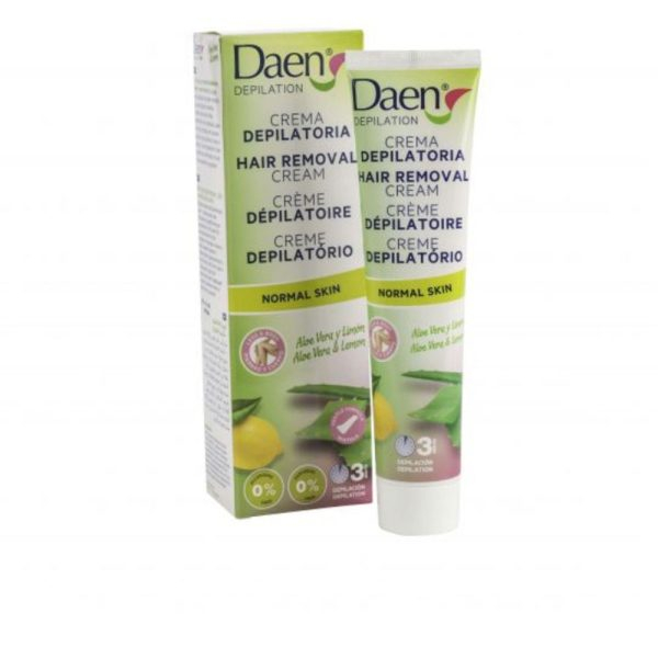 DAEN CREAM DEPILATORIA aloe vera and lemon  normal skin 125 ml