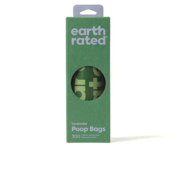 EARTH RATED ROLLO BOLSA mascota dispensador #lavanda 300 u