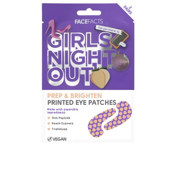 FACE FACTS GIRLS NIGHT OUT printed eye patches 2 x 6 ml