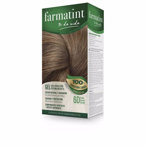 FARMATINT FARMATINT GEL dry  permanent color #6d-dark blonde dorado 5 u