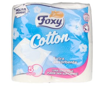 FOXY COTTON papel higi?nico 5 capas 4 rollos
