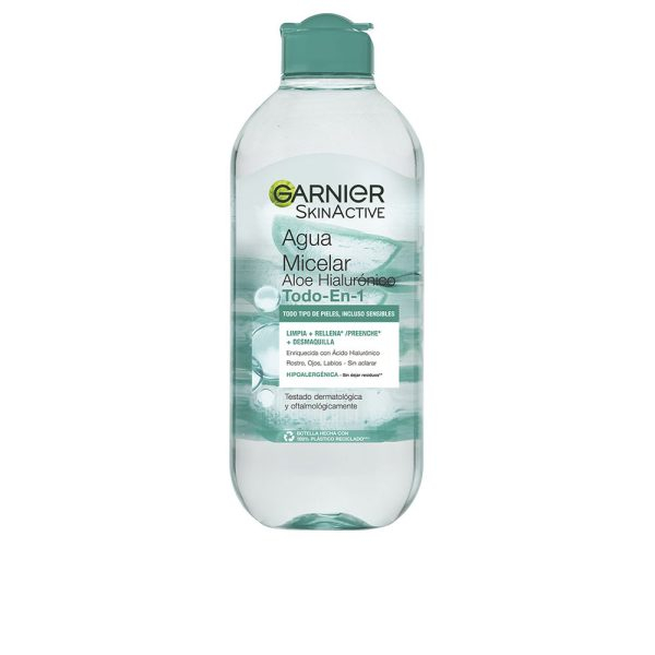 GARNIER SKINACTIVE ALOE HYALURONIC micellar water todo en 1 400 ml