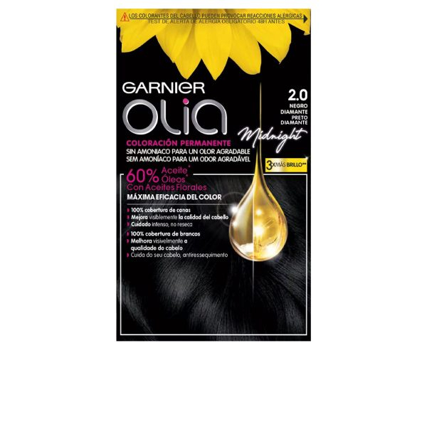 GARNIER OLIA Permanent Color #2.0 Black Diamond 4 pcs