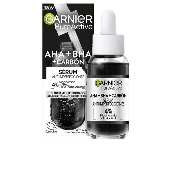 GARNIER PURE ACTIVE AHA + BHA + CARBON serum  anti-imperfections 30 ml