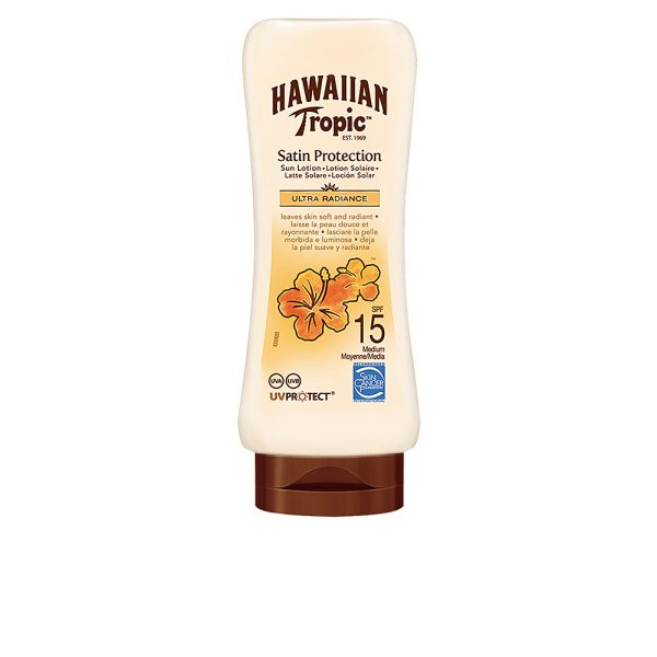 HAWAIIAN TROPIC SATIN ultra radiance sun lotion SPF15 180 ml