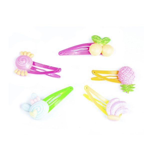 INCA CLIPS with fruit decorations 4.5 cm 5 u