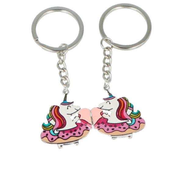 INCA LLAVEROS UNICORNIO CON IM?N BFF set 2 pcs