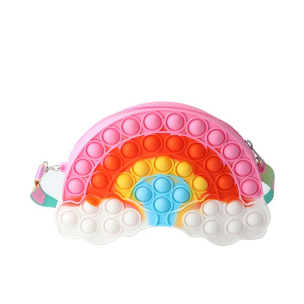 INCA Rainbow silikoni pop-it CROSSBODY BAG 21 x 14 x 3.5 cm 1 u