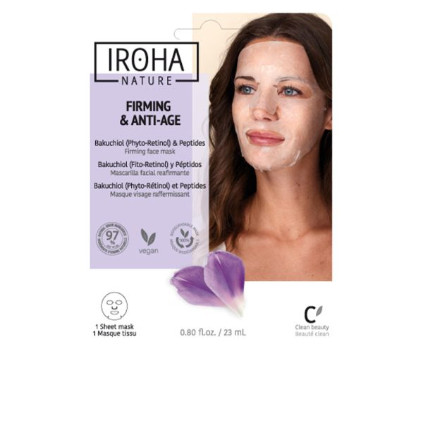 IROHA FIRMING & ANTI-AGE backuchiol & peptides firming face mask 23 ml