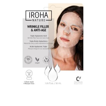 IROHA WRINKLE FILLER & ANTI-AGE masque combleur de rides visage & cou 30 ml IROHA WRINKLE FILLER & ANTI-AGE masque combleur de rides visage & cou 30 ml