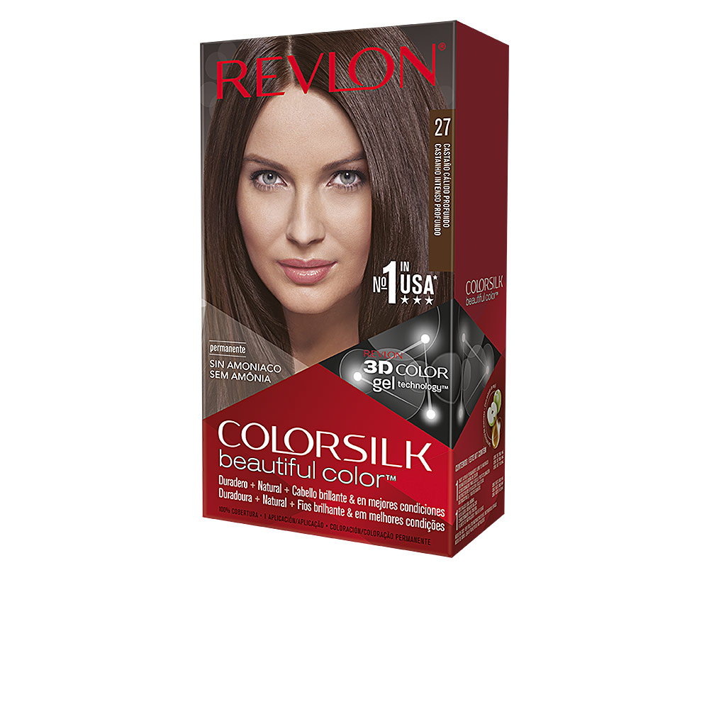 REVLON MASS MARKET COLORSILK colorante #27-castao calido profundo 1 u REVLON MASS MARKET COLORSILK colorante #27-castao calido profundo 1 u