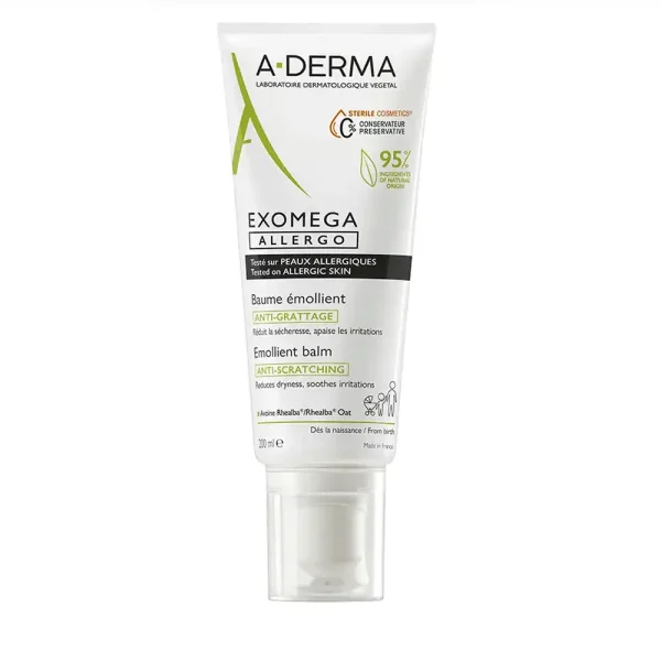 A-DERMA EXOMEGA ALLERGO emollient balm 200 ml