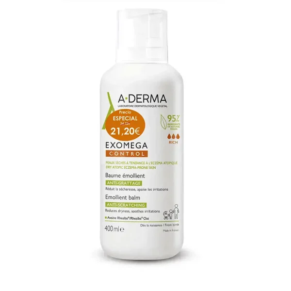 A-DERMA EXOMEGA CONTROL emollient balm 400 ml